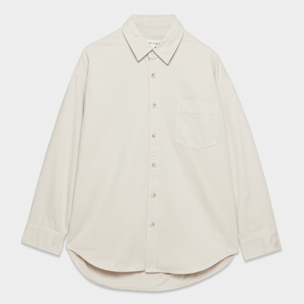 Denim Forum The ’80s Comfy Denim Shirt – Sandstone, 2XS